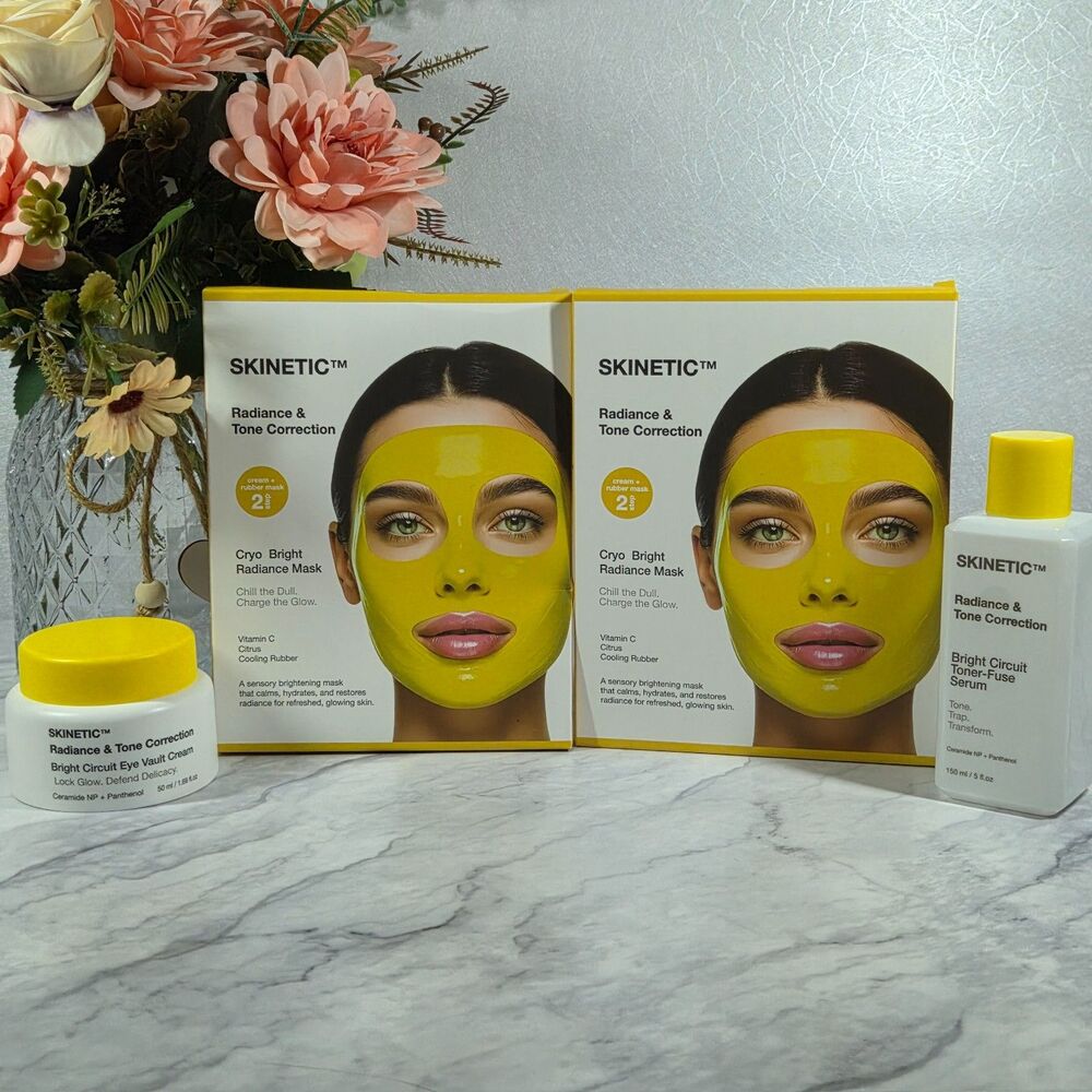 SKINETIC Radiance & Tone Correction 4-Piece Skincare Set Ceramide Panthenol